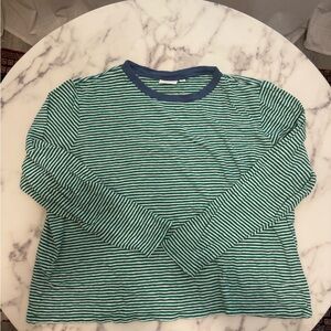 Clare V. Linen Striped Tee